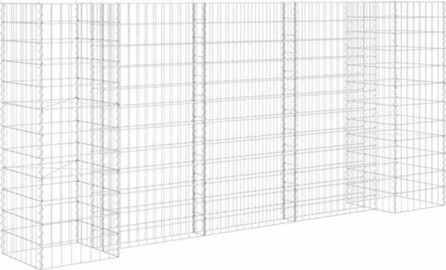 VidaXL -Gabion-plantenbak-H-vormig-260x40x120-cm-staaldraad