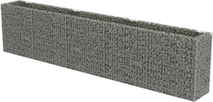 VidaXL -Gabion-plantenbak-verhoogd-450x50x100-cm-gegalvaniseerd-staal