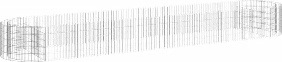 VidaXL -Gabion-plantenbak-verhoogd-500x100x50-cm-gegalvaniseerd-ijzer