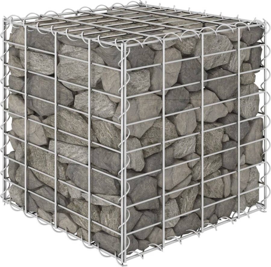 VidaXL -Gabion-plantenbak-verhoogd-kubus-40x40x40-cm-staaldraad