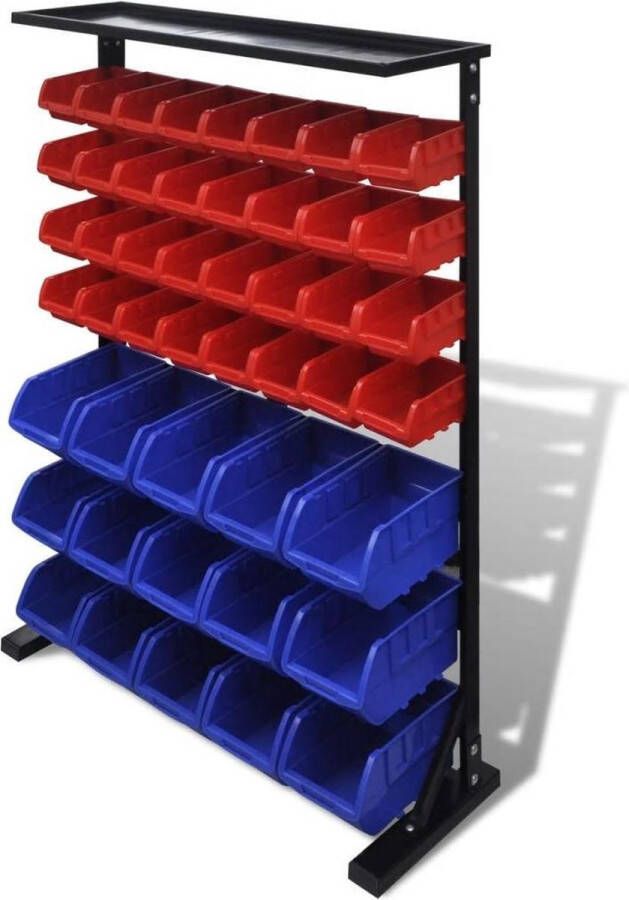 VidaXL Garage Opbergrek (Blauw En Rood)