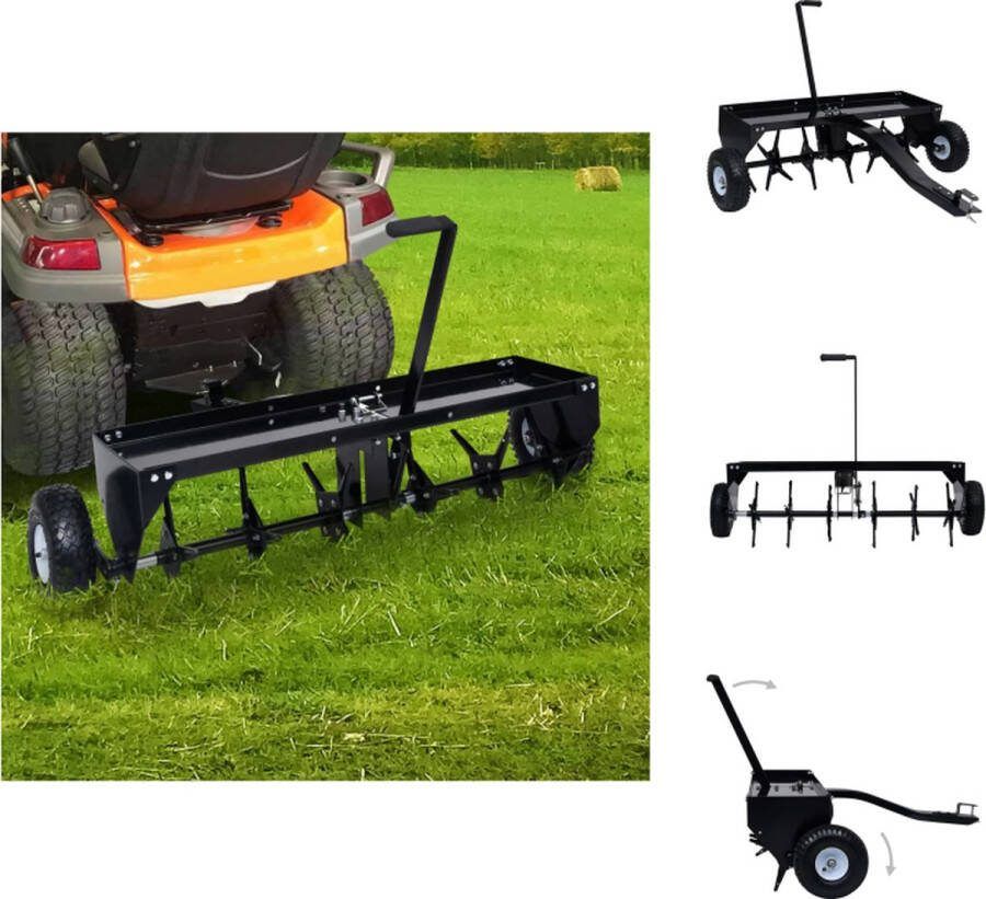 VidaXL Gazonbeluchter Zitmaaier 102 cm 24 kernpunten Gazongereedschapaccessoire
