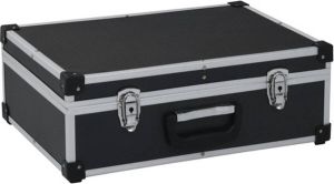 VidaXL Gereedschapskoffer 46x33x16 cm aluminium zwart