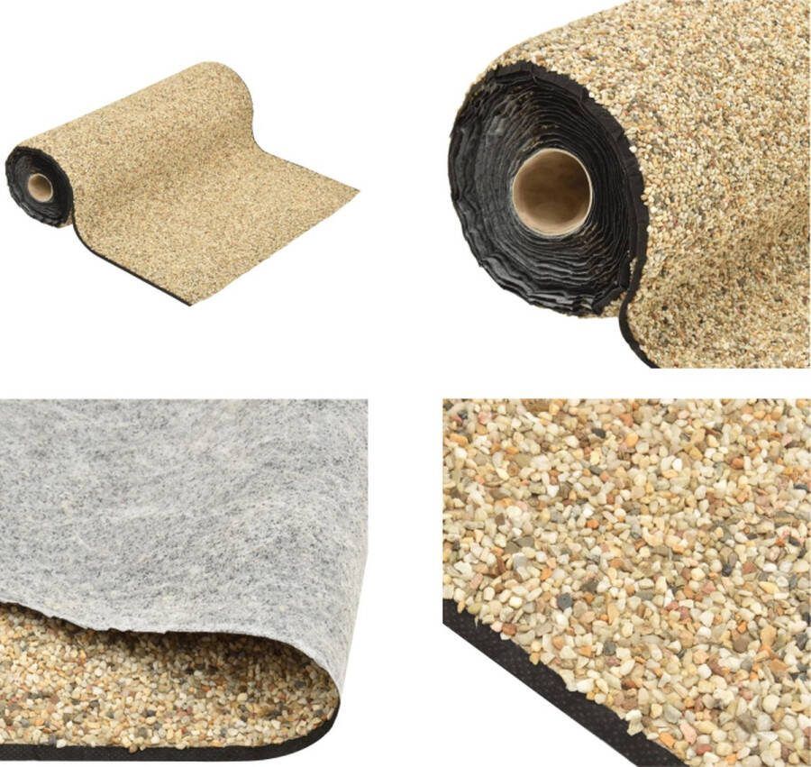 VidaXL Grindfolie 1000x60 cm natuurlijke zandkleur Grindfolie Grindfolies Vijverfolie Grindfolie Vijver