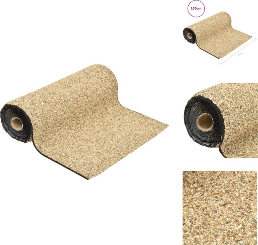 VidaXL Grindfolie 150 x 60 cm nonwoven PP-fleece natuurlijke zandkleur Fontein