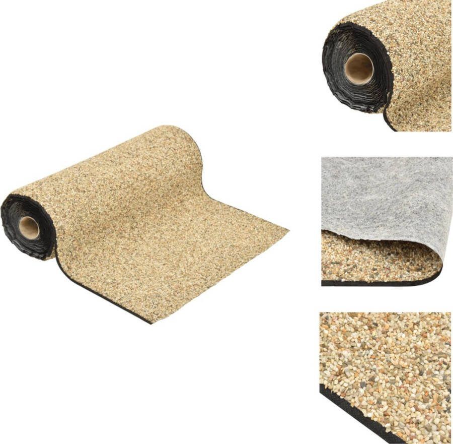 VidaXL Grindfolie 500 x 60 cm natuurlijke zandkleur nonwoven PP-fleece Fontein