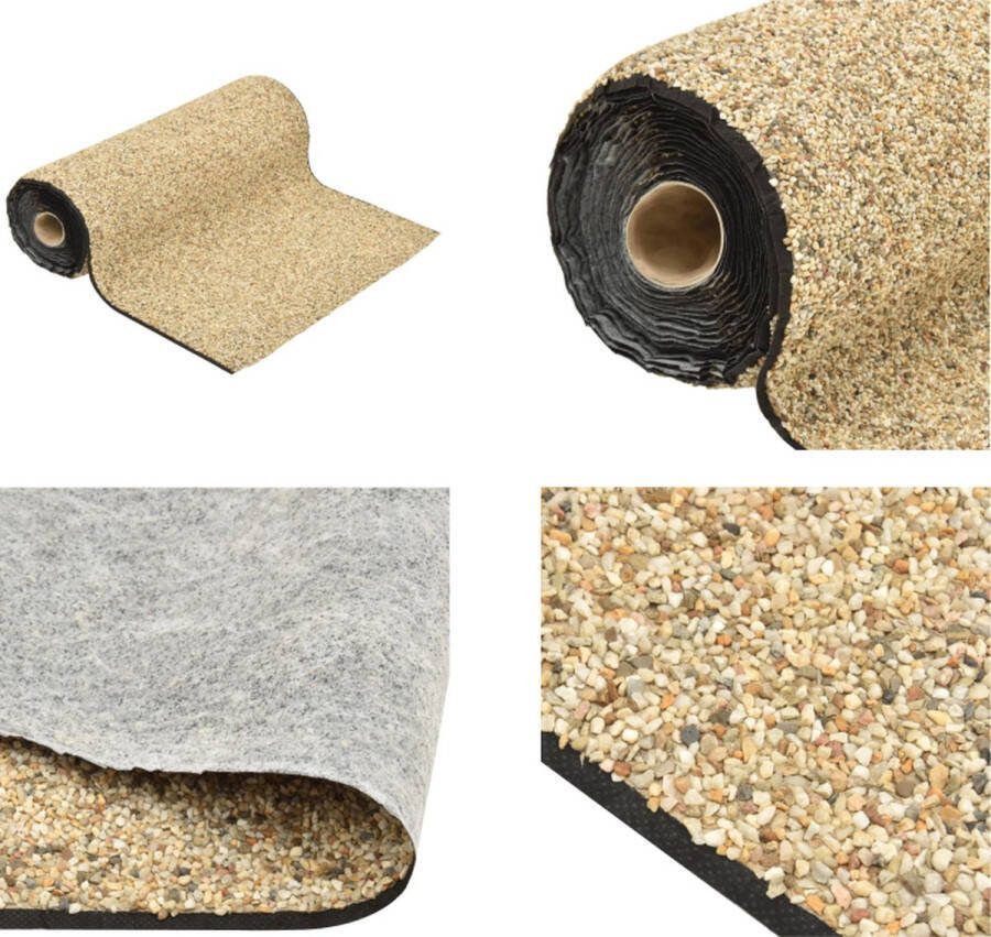 VidaXL Grindfolie 500x60 cm natuurlijke zandkleur Grindfolie Grindfolies Vijverfolie Grindfolie Vijver
