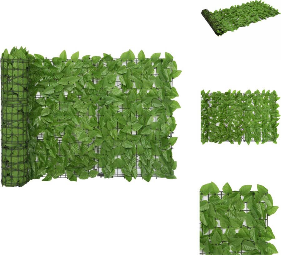 VidaXL Groene Privacy Scherm 600 x 75 cm Polyethyleen en stof Parasol
