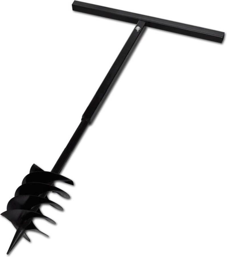 VidaXL -Grondboor-met-handvat-en-schroefkop-180-mm-(zwart)