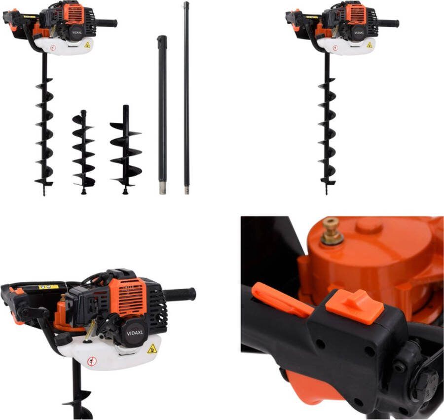 VidaXL Grondboorset staal Grondboor Grondboren Grondboorset Grondboorsets