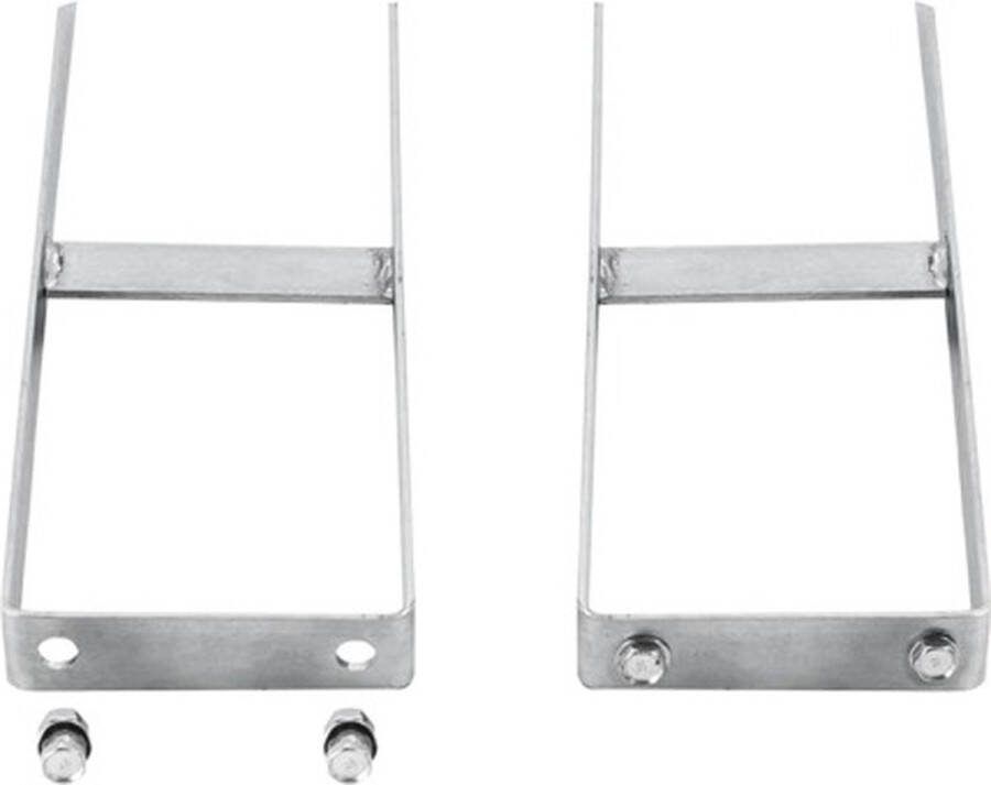 VidaXL Grondpinnen voor HKC schutting 2 st 40 cm staal