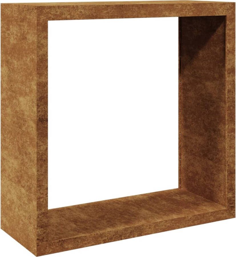 VidaXL Haardhoutrek 100x40x100 cm cortenstaal
