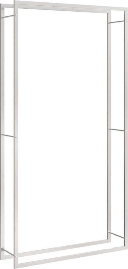 VidaXL -Haardhoutrek-110x28x214-cm-roestvrij-staal