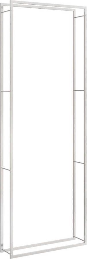 VidaXL -Haardhoutrek-110x28x312-cm-roestvrij-staal