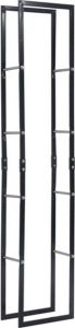 VidaXL Haardhoutrek 40x25x200 Cm Staal Zwart