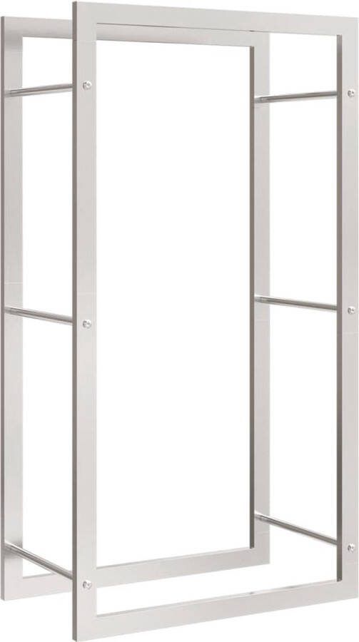VidaXL -Haardhoutrek-50x28x94-cm-roestvrij-staal