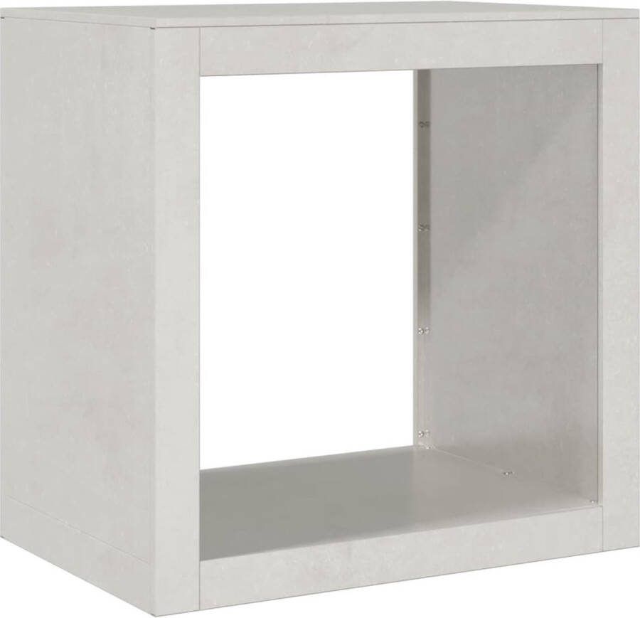 VidaXL Haardhoutrek 60x40x60 cm roestvrij staal