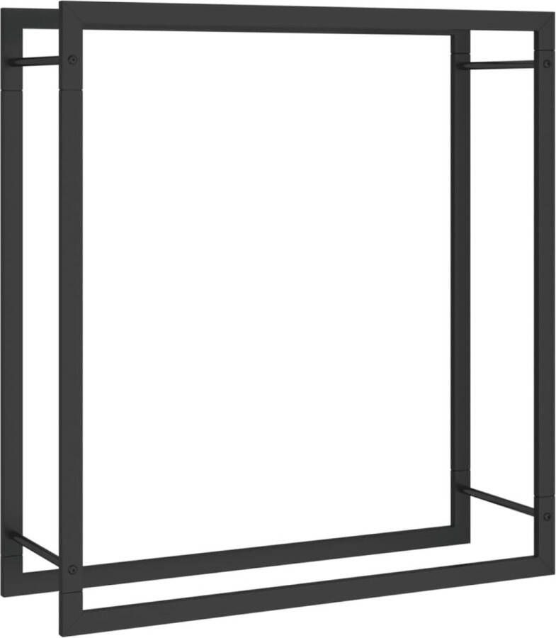 VidaXL -Haardhoutrek-80x28x86-cm-staal-matzwart