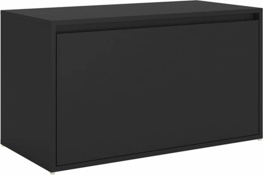 VidaXL -Halbank-80x40x45-cm-spaanplaat-zwart
