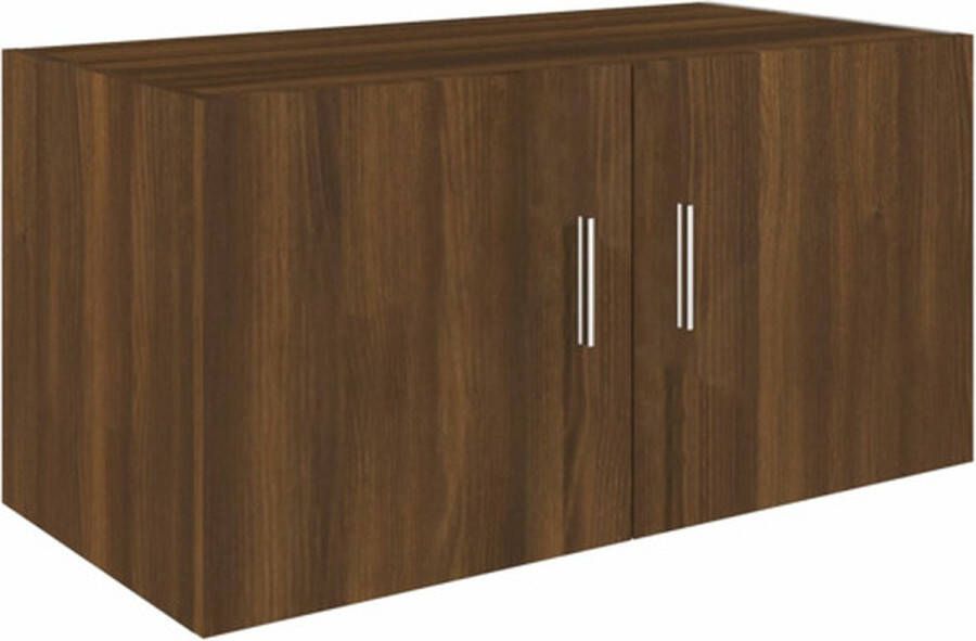 VidaXL -Hangkast-80x39x40-cm-bewerkt-hout-bruineikenkleurig