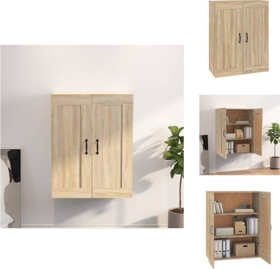 VidaXL Hangkast Classic Opbergkast 69.5 x 32.5 x 90 cm Sonoma Eiken Keukenkast