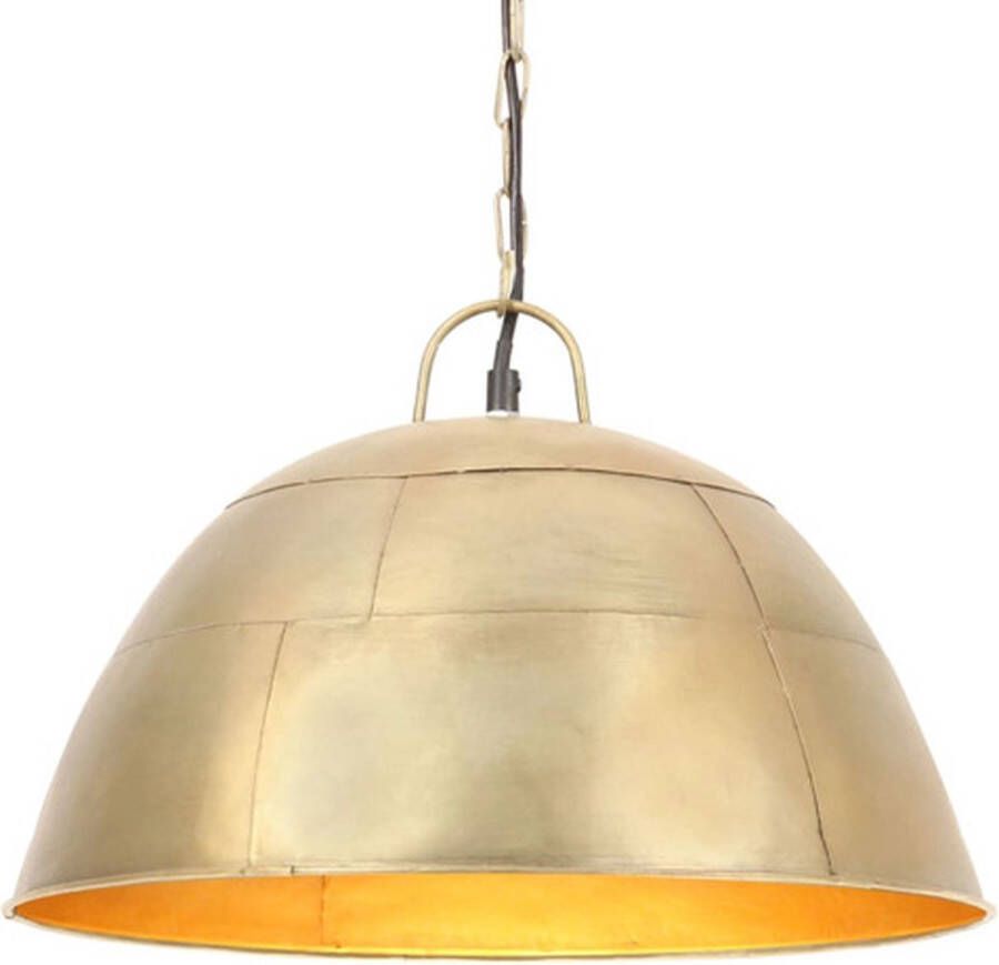 VidaXL Hanglamp industrieel vintage rond 25 W E27 41 cm messingkleurig