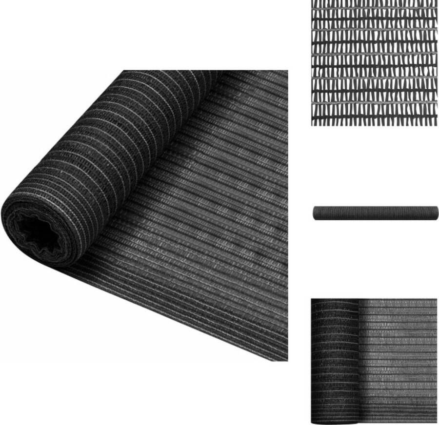 VidaXL HDPE Net Tuinprivacy Oplossing 1x10m Antraciet Parasol