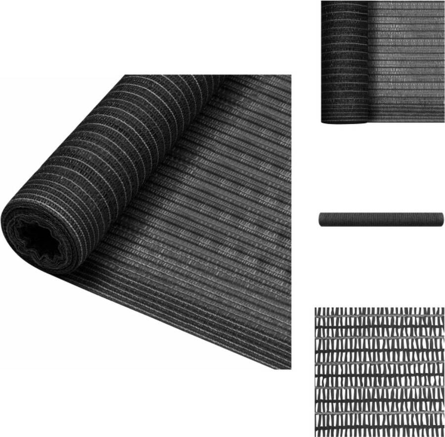 VidaXL HDPE Tuinscherm 2x25m Antraciet Parasol