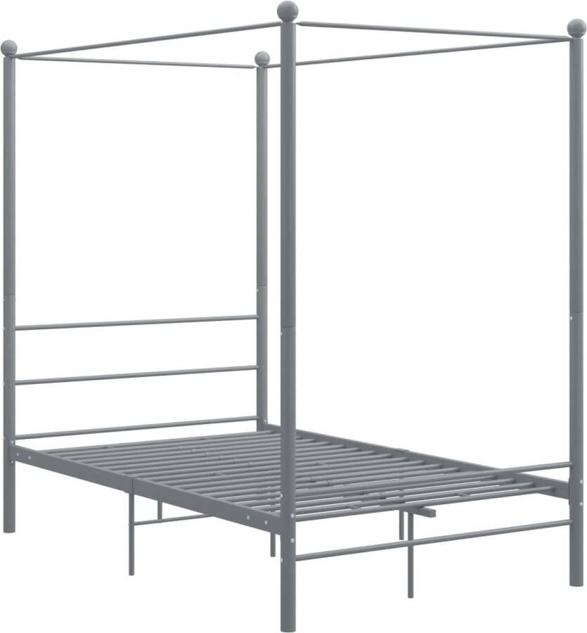 VidaXL -Hemelbedframe-metaal-grijs-120x200-cm