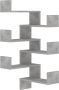 VidaXL -Hoekwandschappen-2-st-40x40x50-cm-spaanplaat-betongrijs - Thumbnail 1