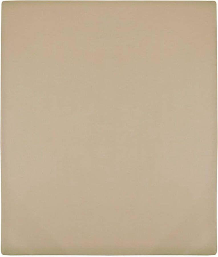 VidaXL Hoeslakens jersey 2 st 140x200 cm katoen taupe