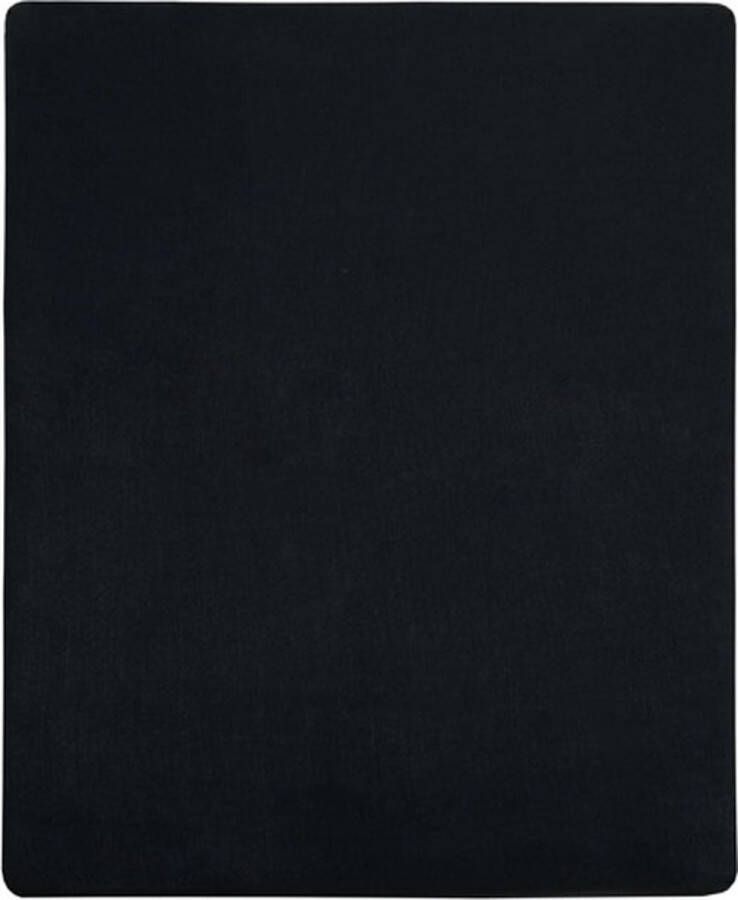 VidaXL Hoeslakens 2 st jersey 90x200 cm katoen zwart