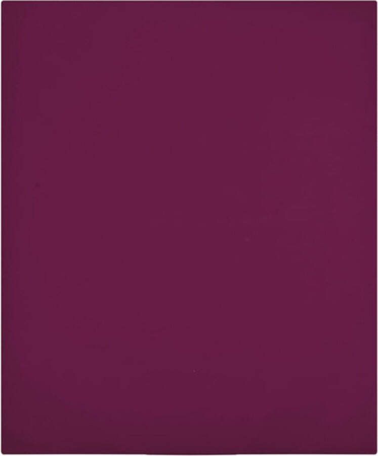 VidaXL Hoeslakens 2 st jersey 160x200 cm katoen bordeauxrood