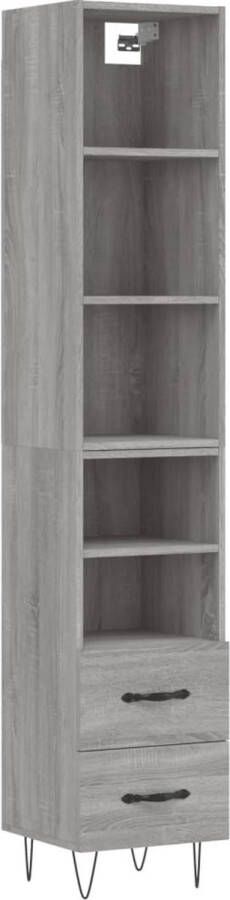 VidaXL -Hoge-kast-34 5x34x180-cm-bewerkt-hout-grijs-sonoma-eikenkleurig