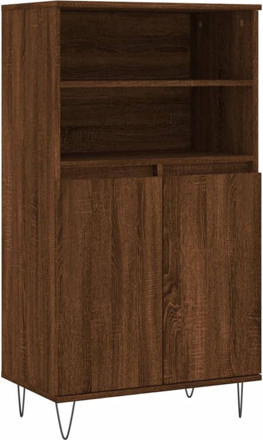 VidaXL -Hoge-kast-60x36x110-cm-bewerkt-hout-bruineikenkleurig