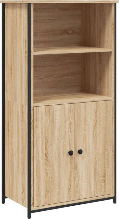 VidaXL -Hoge-kast-62x36x121 5-cm-bewerkt-hout-sonoma-eiken