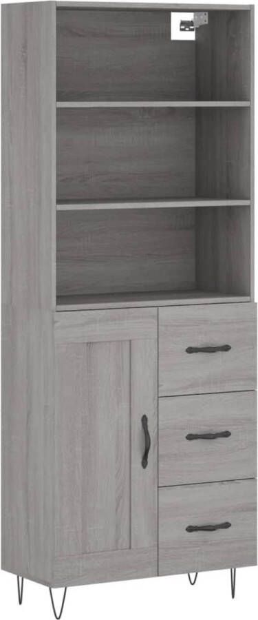 VidaXL -Hoge-kast-69 5x34x180-cm-bewerkt-hout-grijs-sonoma-eikenkleurig