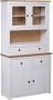 Vida XL vidaXL Hoge kast Panama Range 93x40 5x180 cm massief grenenhout wit-VXL-282702 - Thumbnail 1