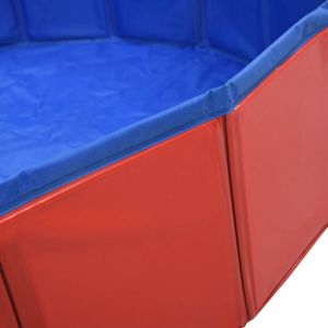 VidaXL Hondenzwembad inklapbaar 80x20 cm PVC rood