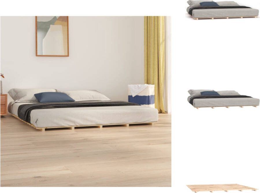 VidaXL Houten Bedframe 180 x 200 cm Massief grenenhout Bed
