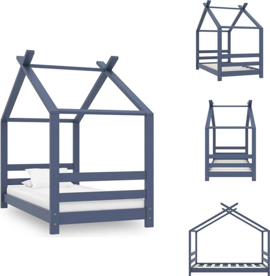 VidaXL Houten Bedframe Boomhut-stijl 146 x 78 x 132 cm Geschikt voor matras van 70 x 140 cm Bed