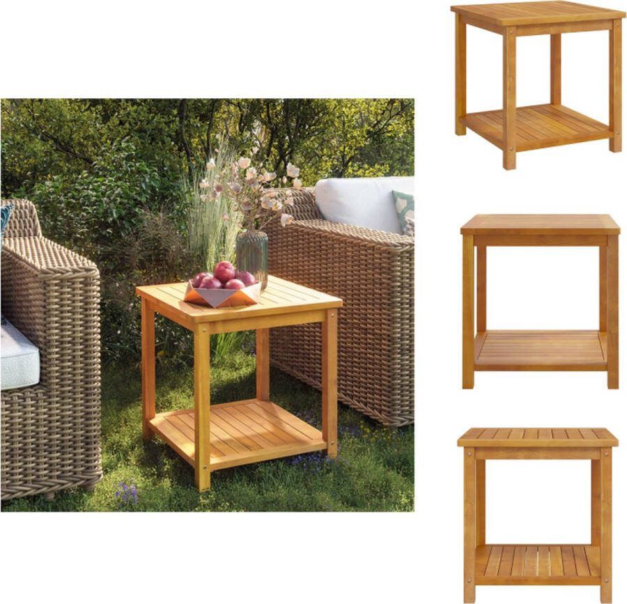 VidaXL Houten bijzettafel Massief acaciahout 45 x 45 x 45 cm Tafel