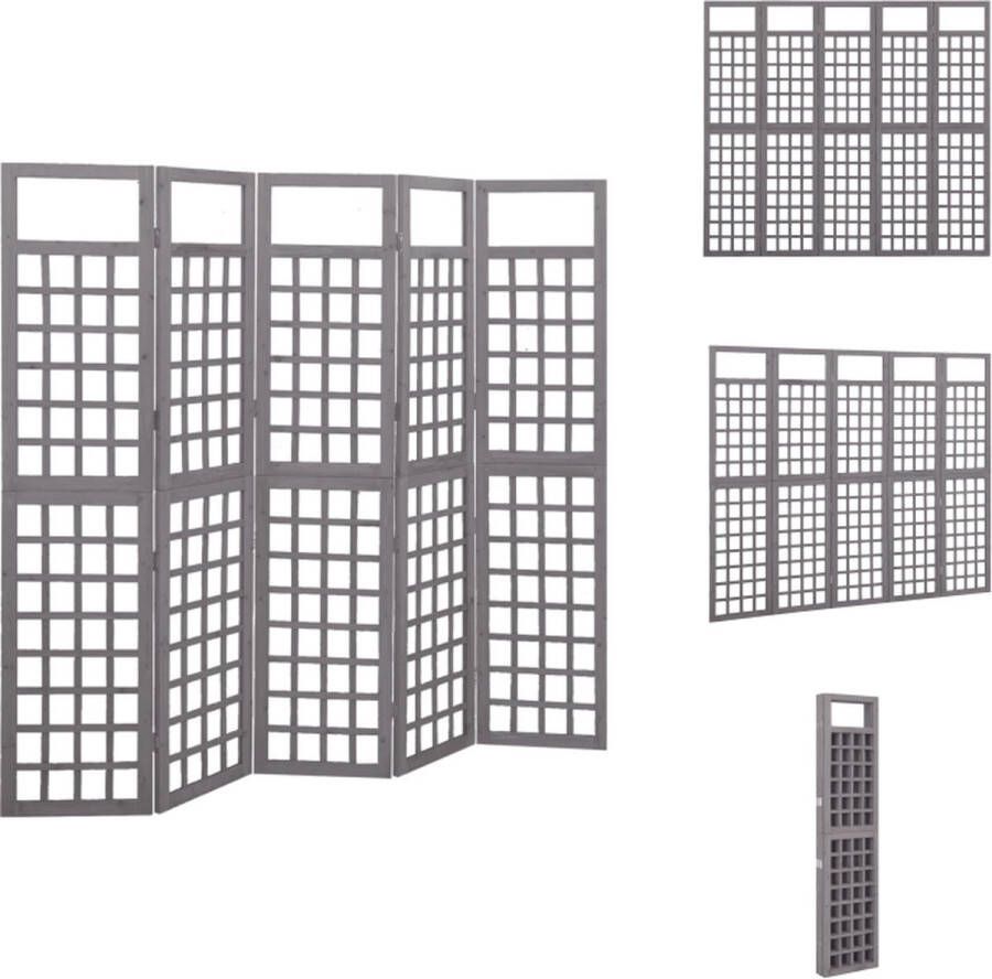 VidaXL Houten Scherm Trellis 201.5 x 180 cm Vurenhout Kamerscherm