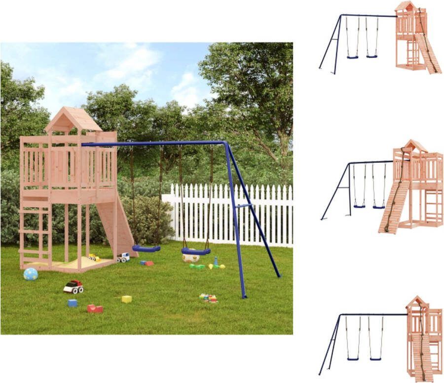 VidaXL Houten Speelset Multi-activiteitencentra 361x282x238cm Massief douglashout Speeltoestellencombinatie
