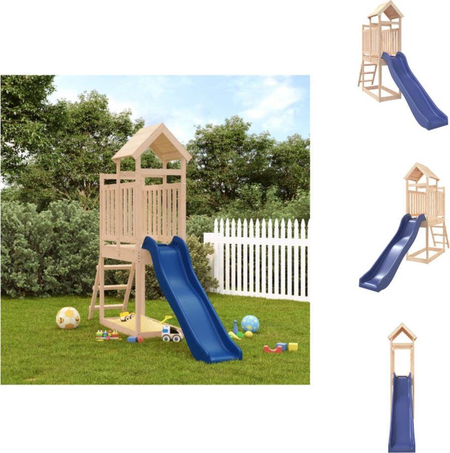 VidaXL Houten Speelset Speeltoestel 360 x 64 x 214 cm Massief grenenhout Speeltoestellencombinatie