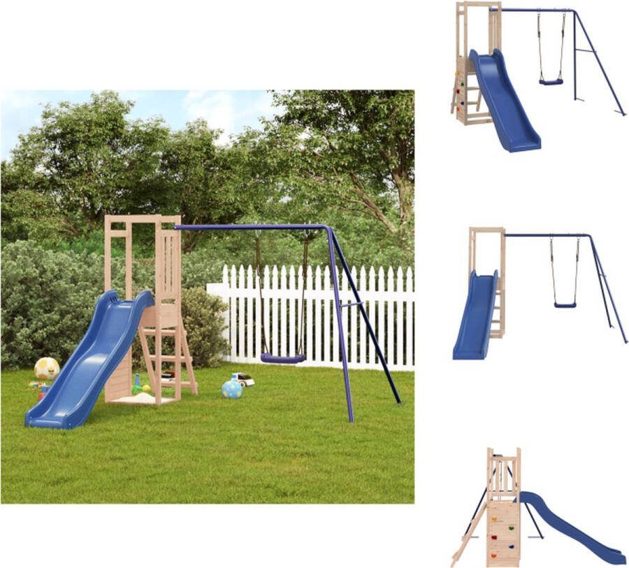 VidaXL Houten Speelset Speeltoren 237x321x169 cm Massief grenenhout Speeltoestellencombinatie