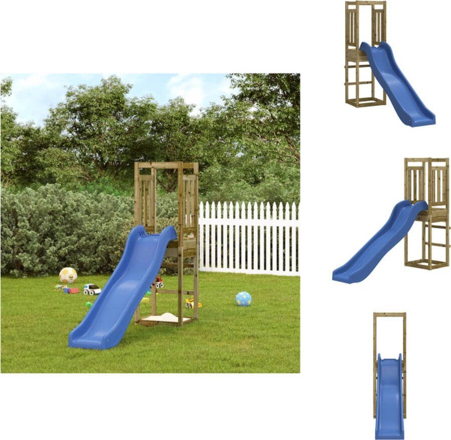 VidaXL Houten Speeltuin Speelset Multi-activiteitencentra 53x251x169 cm Geïmpregneerd hout Speeltoestellencombinatie