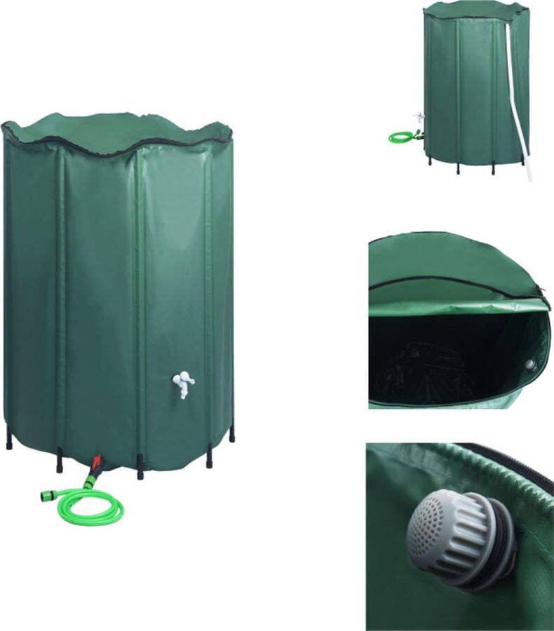 VidaXL Inklapbare Regenton 120 x 120 cm PVC 1.350 L Regenton