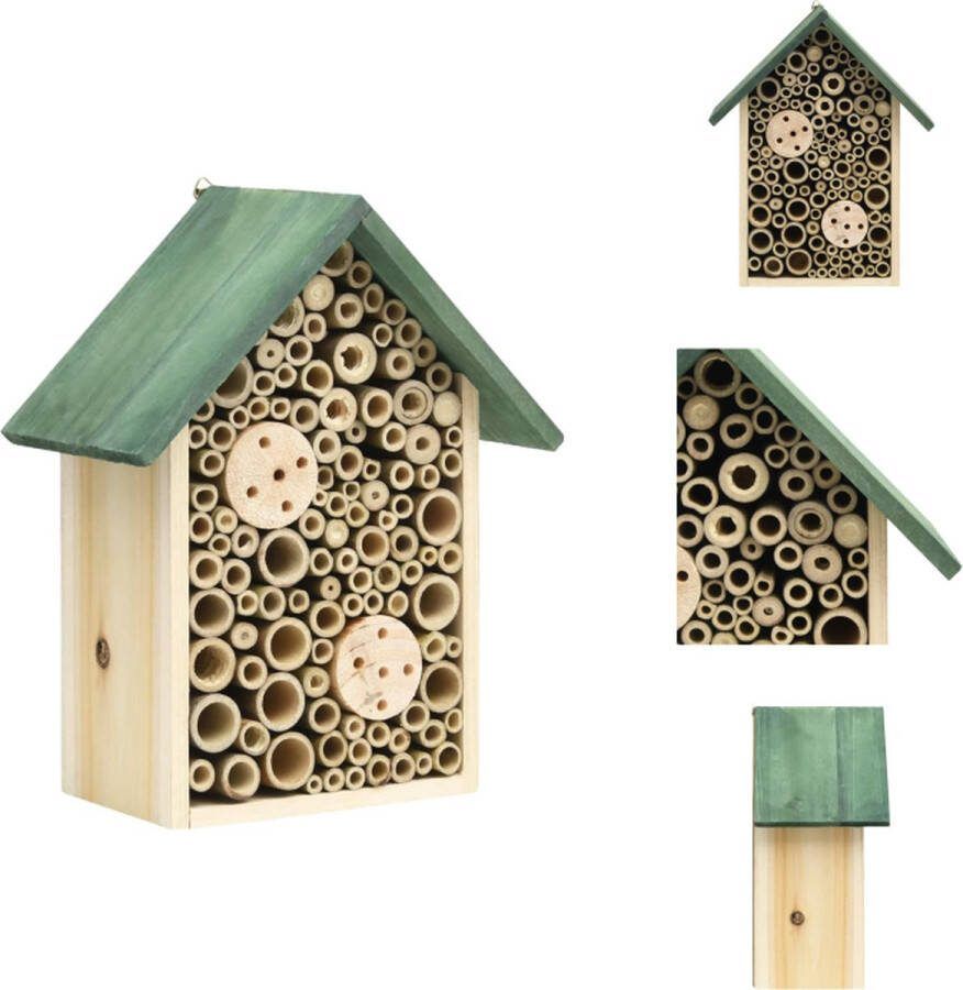 VidaXL Insectenhok 2 Vurenhout 23 x 14 x 29 cm Weerbestendig Insectenhotel