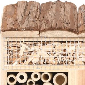 VidaXL Insectenhotel 30x10x30 Cm Vurenhout